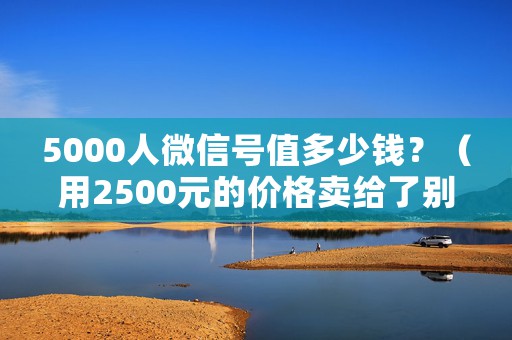 5000人微信号值多少钱？（用2500元的价格卖给了别人）