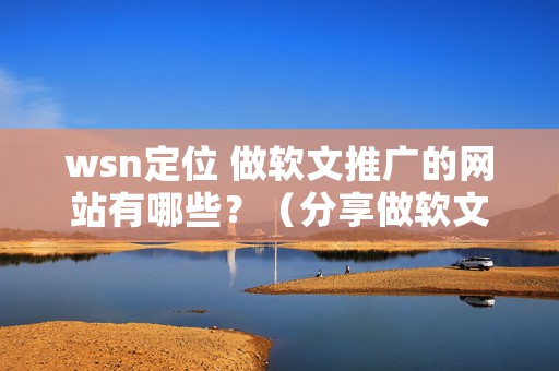 wsn定位 做软文推广的网站有哪些？（分享做软文推广的5个网站）