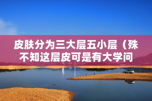 皮肤分为三大层五小层（殊不知这层皮可是有大学问的）